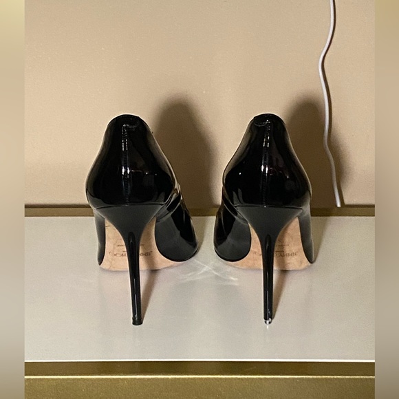 Jimmy Choo ‘Love 100’ Patent Leather Pointed Toe Pumps, Black | EU 39.5 - Picture 5 of 13